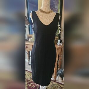Felicity & Coco Elegant Black Midi Dress Size L